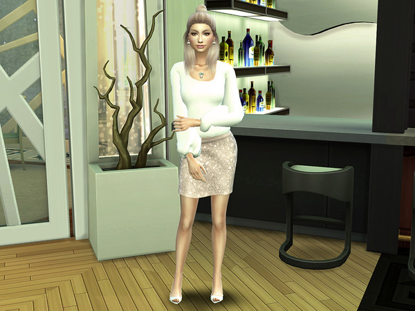 Sims 4 Glam Glitter Mini Skirt by neinahpets at TSR