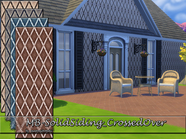 Sims 4 MB Solid Siding Crossed Over by matomibotaki at TSR