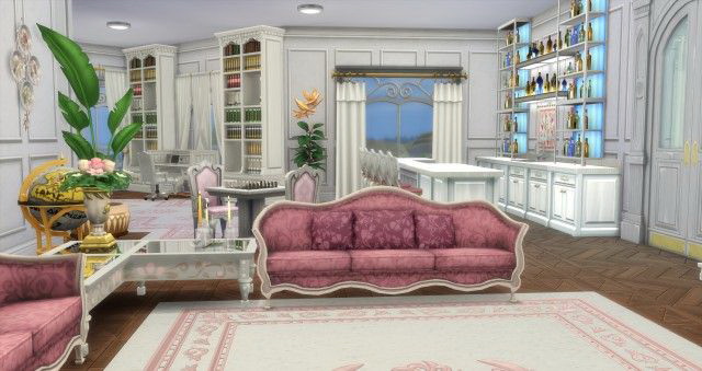 Sims 4 White Lady mansion by Oldbox at All 4 Sims
