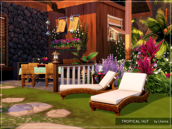 Sims 4 Tropical Hut by Lhonna at TSR
