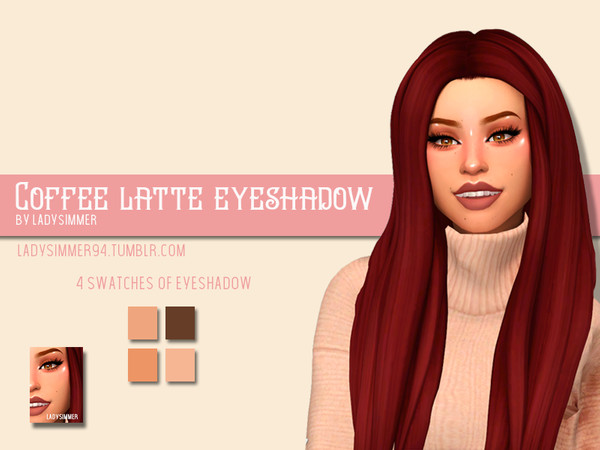 Sims 4 Coffee Latte Eyeshadow by LadySimmer94 at TSR
