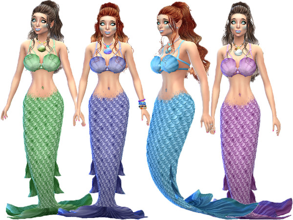Sims 4 Mermaid tail by TrudieOpp at TSR