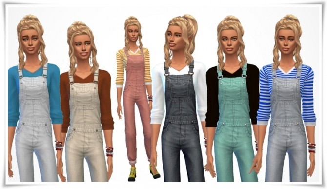 Sims 4 Uni Overall Tank at Birksches Sims Blog