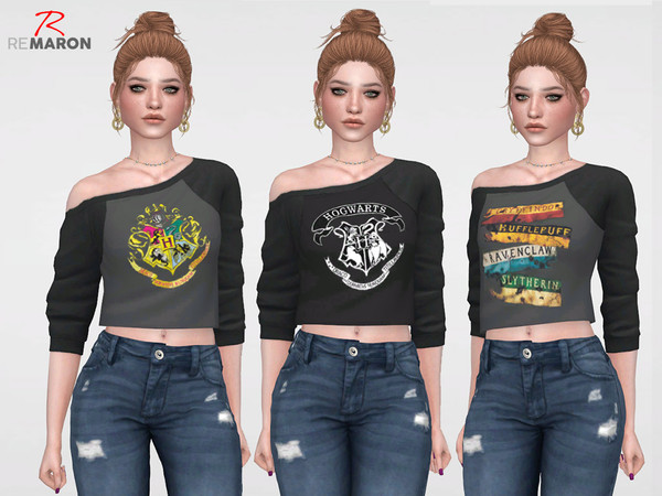 Sims 4 Harry potters Sweaters for women by remaron at TSR