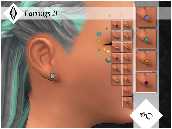 Sims 4 Earrings 21 by AleNikSimmer at TSR