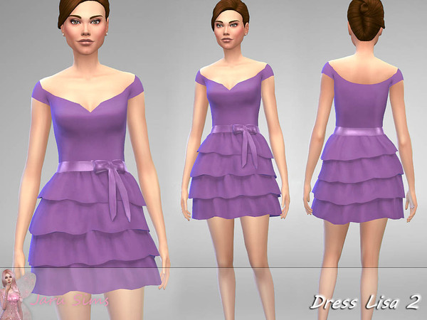 Sims 4 Dress Lisa 2 by Jaru Sims at TSR