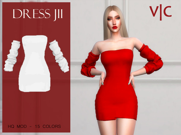 Sims 4 DRESS JII by Viy Sims at TSR