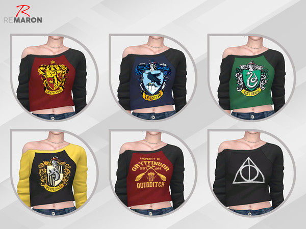 Sims 4 Harry potters Sweaters for women by remaron at TSR