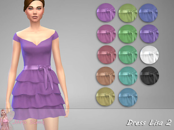 Sims 4 Dress Lisa 2 by Jaru Sims at TSR