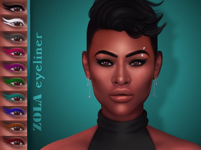 Sims 4 Zola Eyeliner at Katverse
