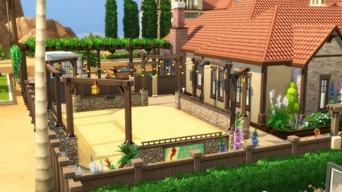 Sims 4 Family Oasis home by Cassie Flouf at L’UniverSims