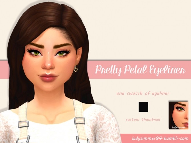 Sims 4 Pretty Petal Eyeliner by LadySimmer94 at TSR