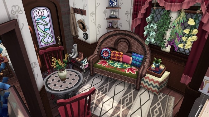 Sims 4 TINY HIDDEN WITCH COTTAGE at Aveline Sims