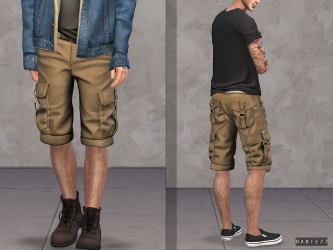 Sims 4 Cargo Shorts at Darte77
