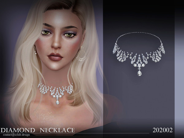 Sims 4 Necklace 202002 by S Club LL at TSR