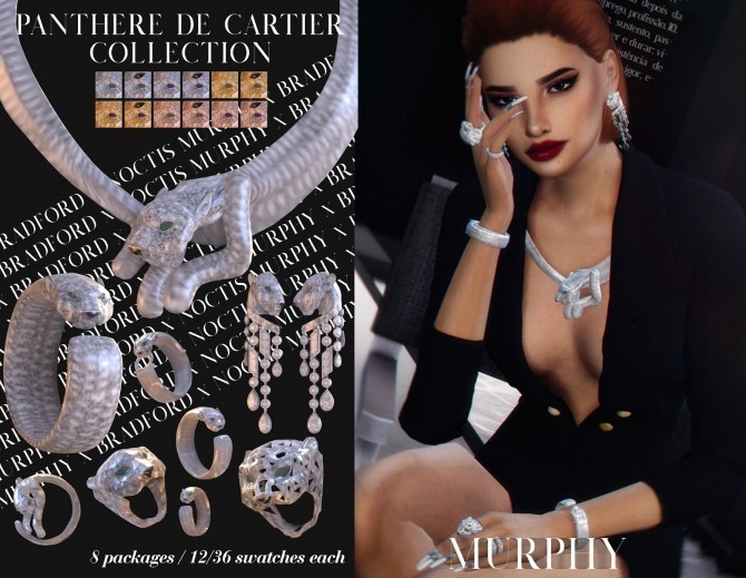Sims 4 Panthere Jewellery Collection by Silence Bradford at MURPHY