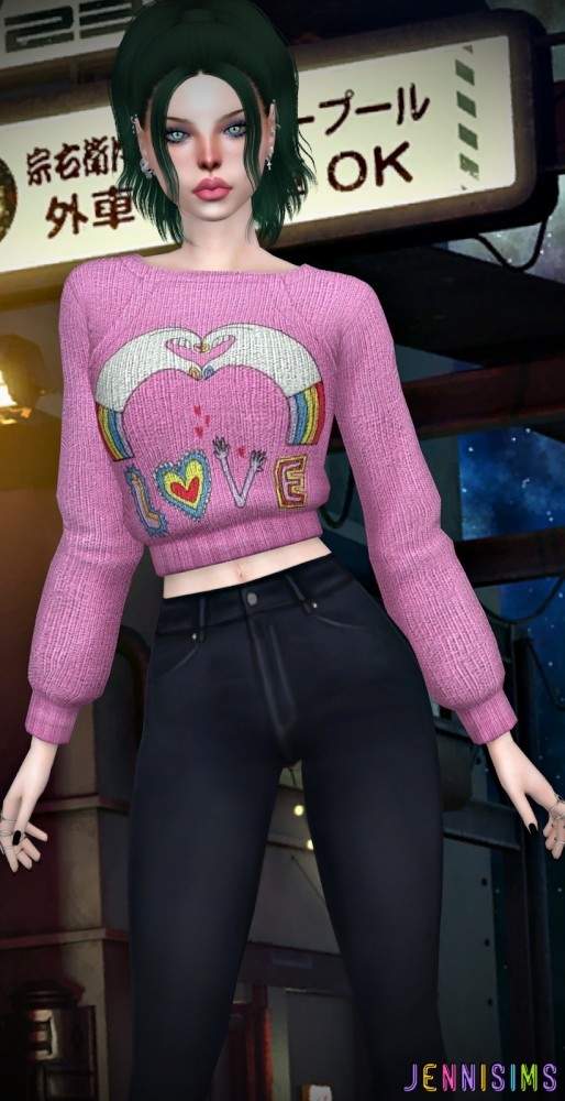 Sims 4 BGC Sweater at Jenni Sims