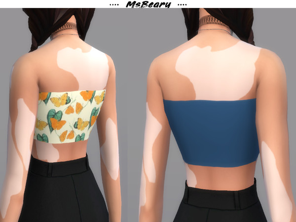 Sims 4 Bandage Top by MsBeary at TSR