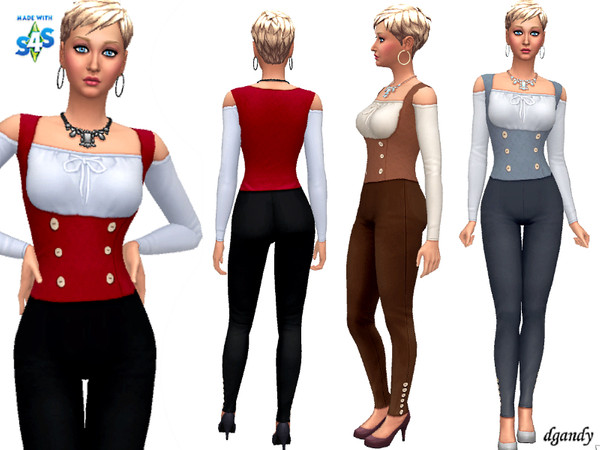 Sims 4 Leggings and Top 20200202 by dgandy at TSR