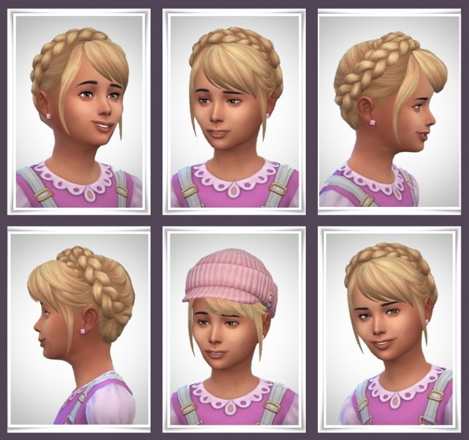 Sims 4 Charlotte Braids Girls version at Birksches Sims Blog