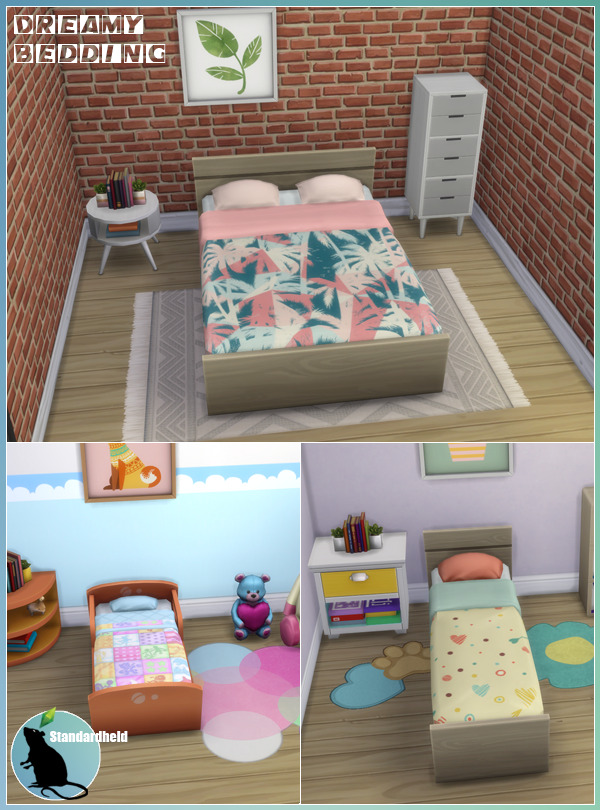sims 4 custom content purple bedding