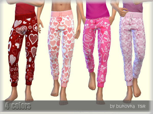 Sims 4 Valentines Day Pants by bukovka at TSR