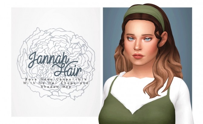 Sims 4 Jannah Hair at Isjao