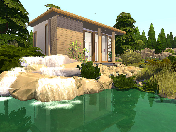 Sims 4 Natural Micro Home No CC by Sarina Sims at TSR