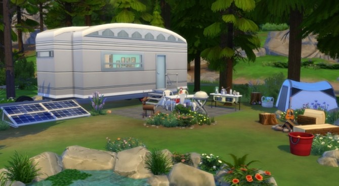 Sims 4 The Granite Falls caravan by Pyrenea at Sims Artists