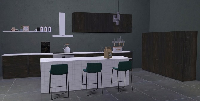 Sims 4 Recolors of sanoysims Eik Kitchen at Riekus13