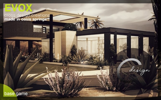 Sims 4 EVOX house at Cross Design