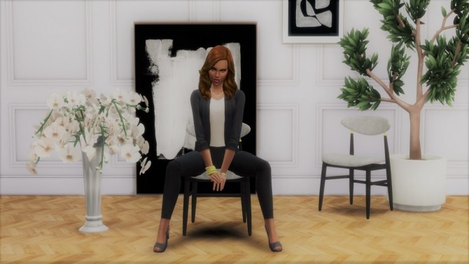 Sims 4 GENT DINING CHAIR (P) at Meinkatz Creations