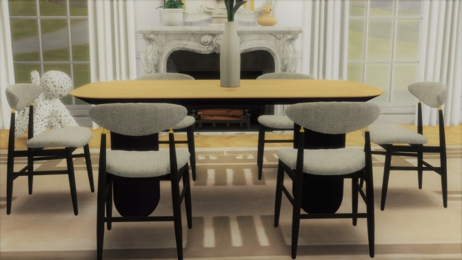 GENT DINING CHAIR (P) at Meinkatz Creations » Sims 4 Updates