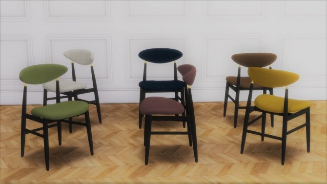 Sims 4 GENT DINING CHAIR (P) at Meinkatz Creations