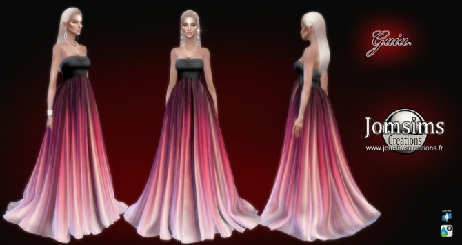 Sims 4 Gaia dress at Jomsims Creations