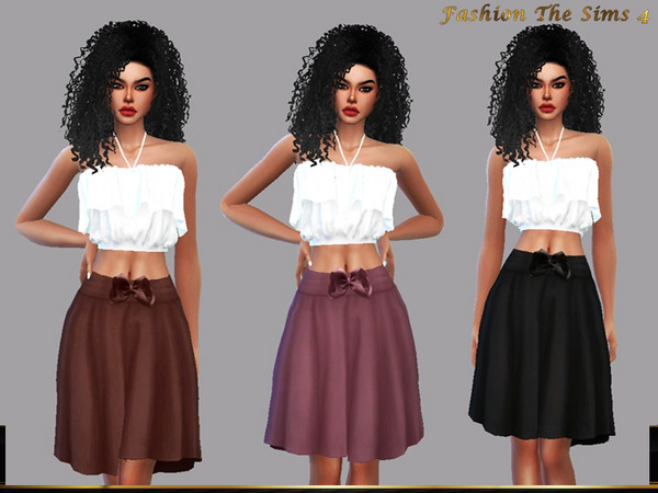 Sims 4 Selma Skirt by LYLLYAN at TSR
