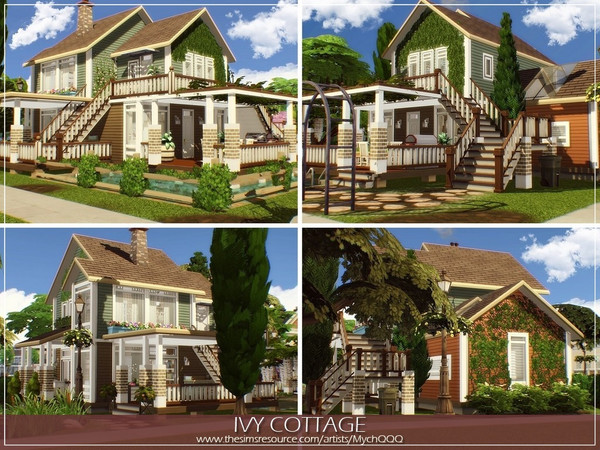 Sims 4 Ivy Cottage by MychQQQ at TSR