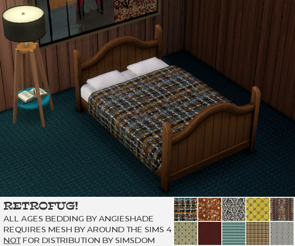 Sims 4 Retrofug beddings at AngieShade – Intermittent simblr