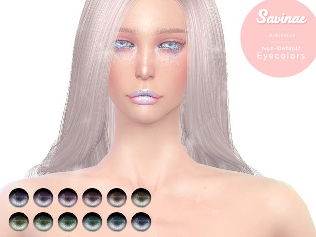Sims 4 Savinae Non Default Eye Color at Kiminachu CC