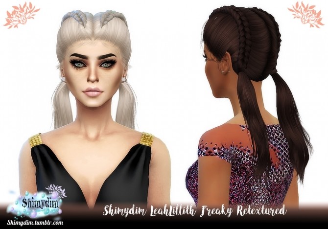 Sims 4 LeahLillith Freaky Hair Retexture Naturals + Unnaturals at Shimydim Sims