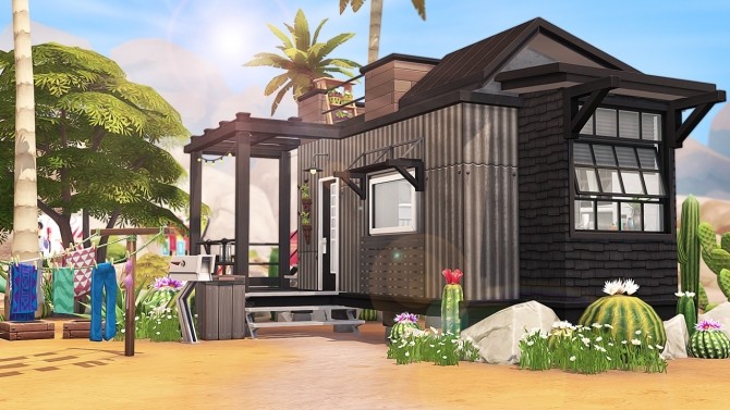 Sims 4 INDUSTRIAL MICRO HOME at Aveline Sims