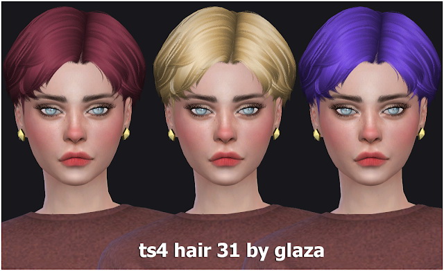 Sims 4 Hair 31 (P) at All by Glaza