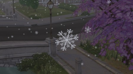 Real Snowflakes Override by Simaginarium at Mod The Sims