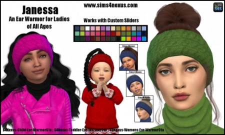 Janessa ear warmer by SamanthaGump at Sims 4 Nexus