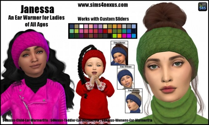 Sims 4 Janessa ear warmer by SamanthaGump at Sims 4 Nexus