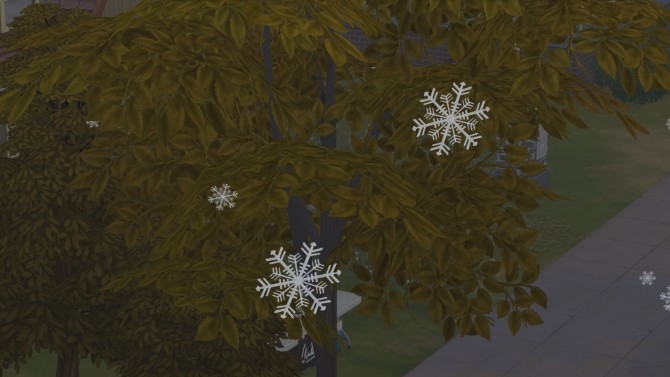 Sims 4 Real Snowflakes Override by Simaginarium at Mod The Sims