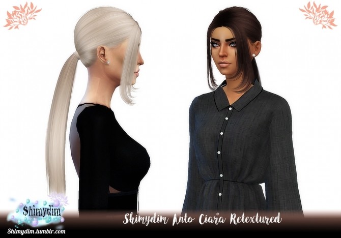 Sims 4 Anto Ciara Hair Retexture Naturals + Unnaturals at Shimydim Sims