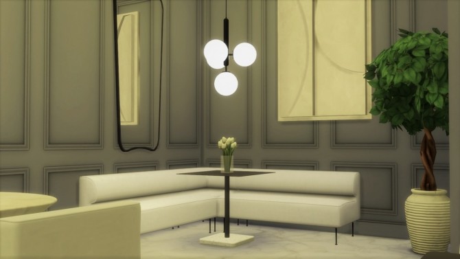 Sims 4 EAVE DINING SOFA COLLECTION at Meinkatz Creations