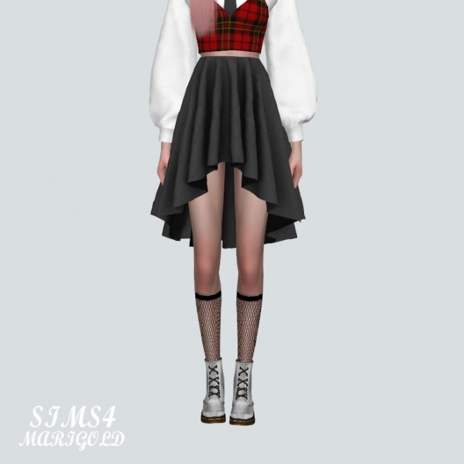 Sims 4 Mesh Mini Skirt V4 at Marigold