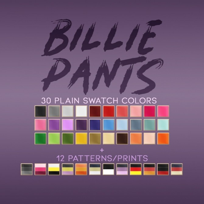 Sims 4 BILLIE OUTFIT: oversized top + pants at Candy Sims 4